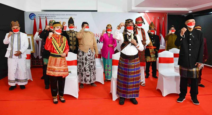 Upacara Peringatan Detik-Detik Proklamasi Kemerdekaan Republik Indonesia tahun 2021 yang diadakan secara virtual.