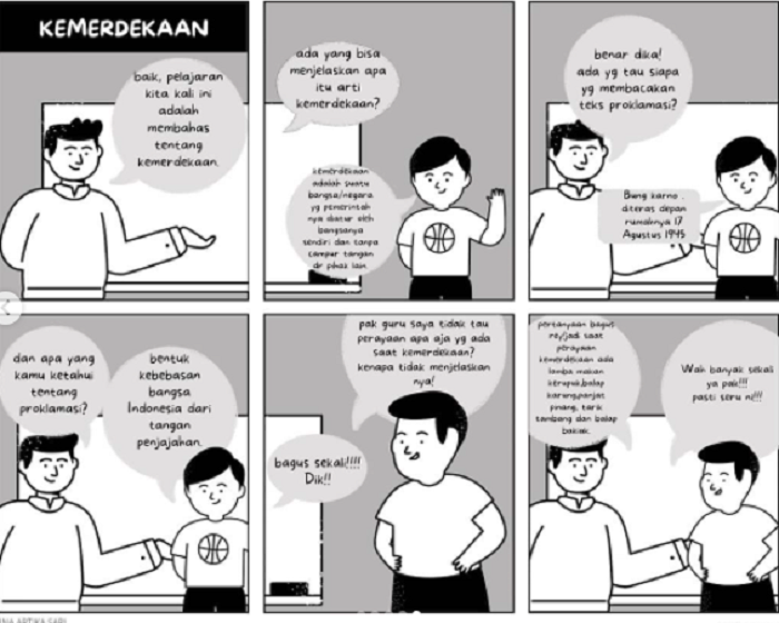 Contoh Komik Hari Kemerdekaan Indonesia Cerita Bergam