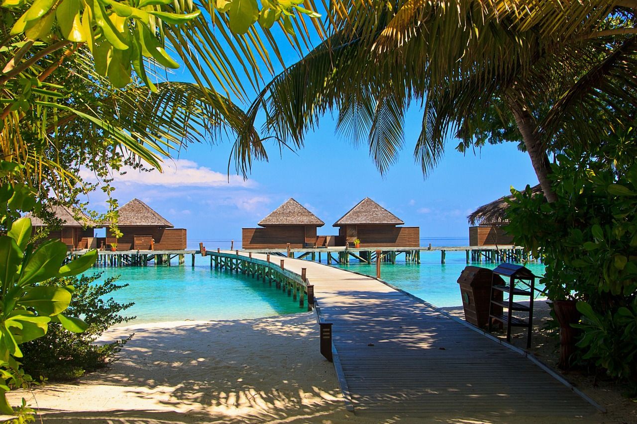 Ilustrasi resort Maldives.