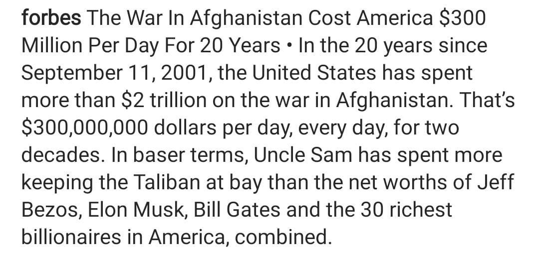 Anggaran perang Amerika Serikat di Afghanistan