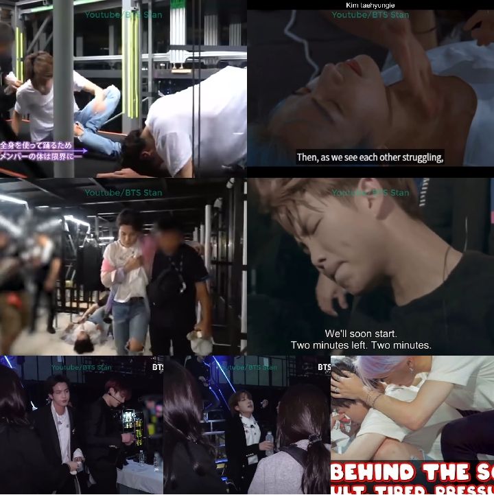 Momen BTS cedera, kelelahan pada saat tour konser.