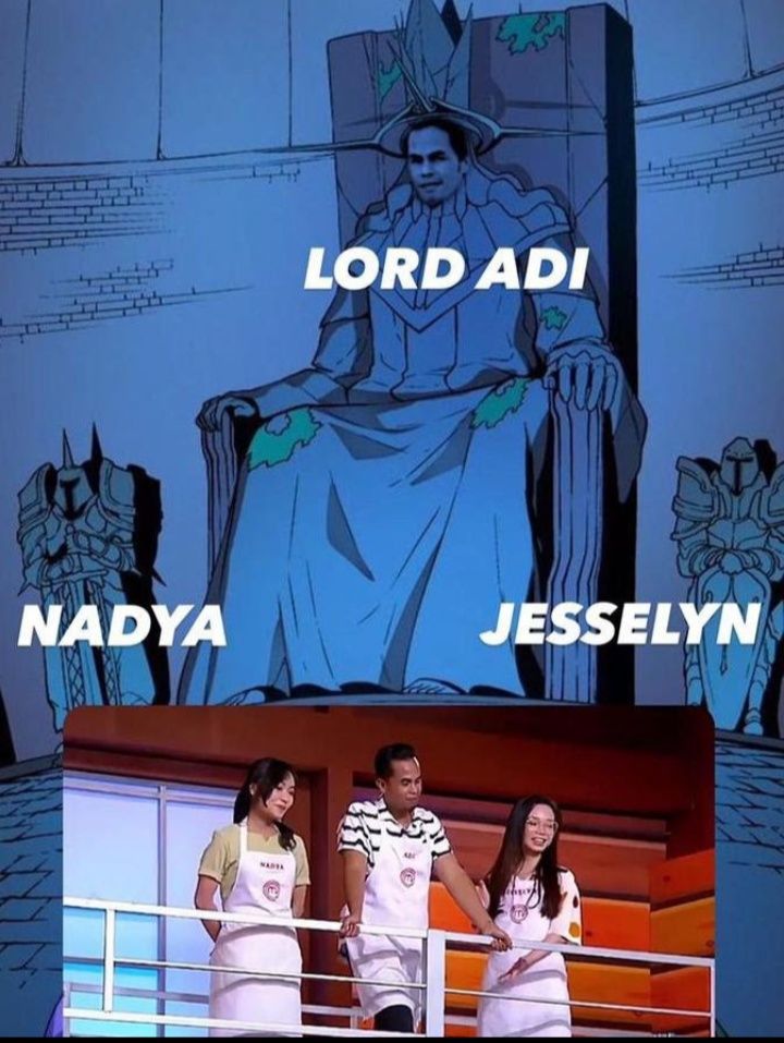Meme Lord Adi jadi raja di 3 besar Masterchef