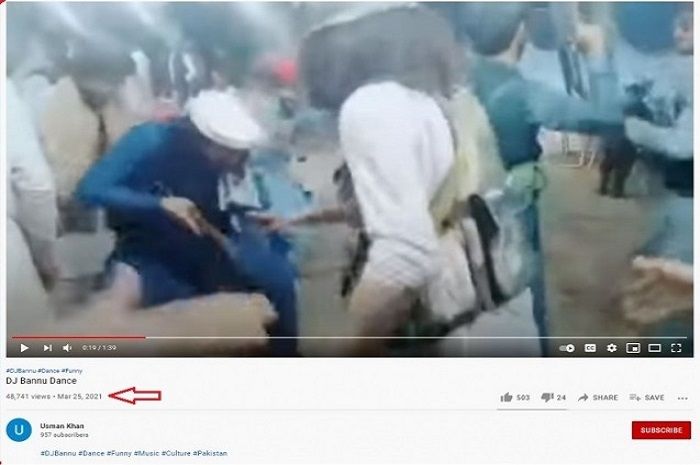 Tangkapan layar video asli sebuah acara pernikahan di Pakistan.