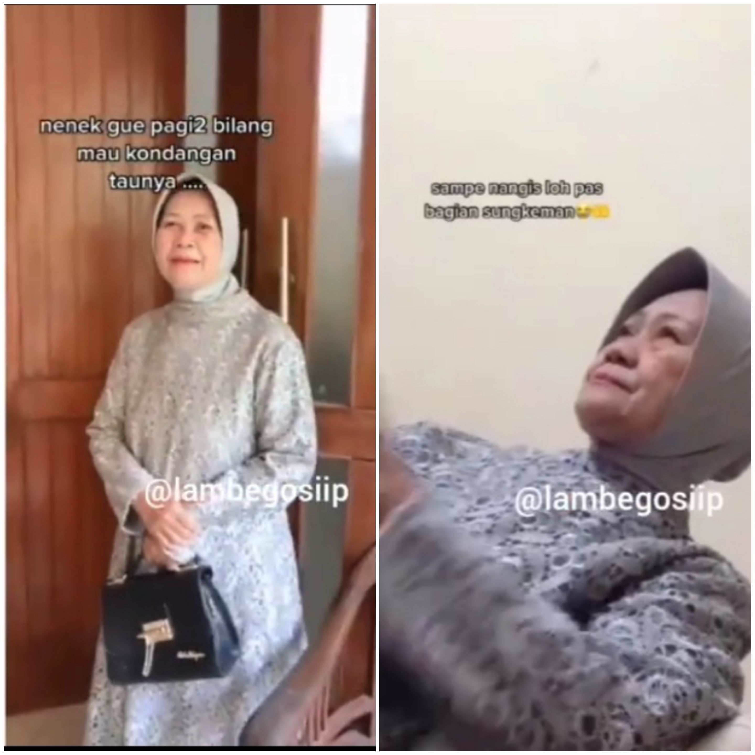 Viral Nenek Ini Pakai Baju Rapi Lengkap Dengan Tas Ingin Kondangan Online Ke Pernikahan Lesti 