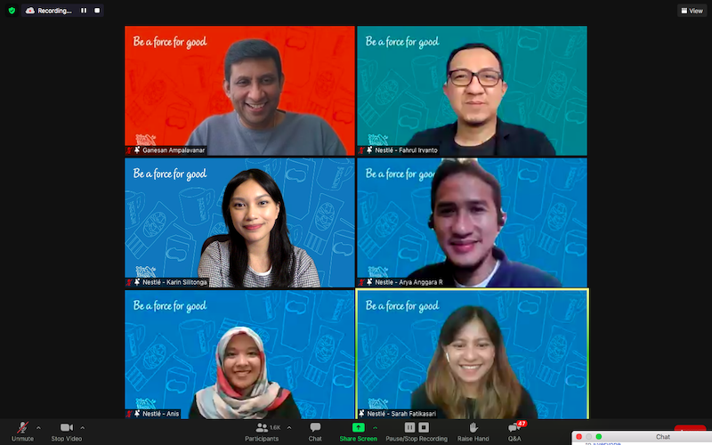 Nestle Indonesia rayakan Hari Pemuda Internasional melalui Webinar, 20 Agustus 2021. / Nestle Indonesia