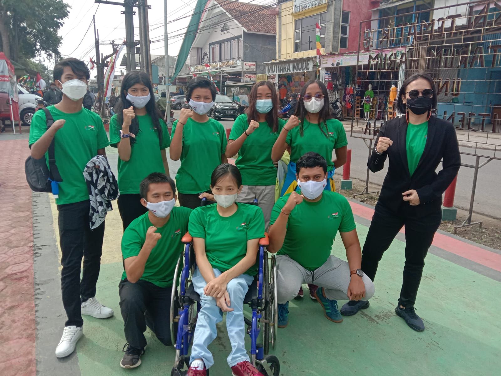 National Paralympic Committee (NPCI) Kabupaten Bandung menggelar kegiatan vaksinasi bagi atlet disabilitas dan masyarakat umum di Taman Sangkuriang Rancamanyar Kabupaten Bandung, Sabtu 21 Agustus 2021.