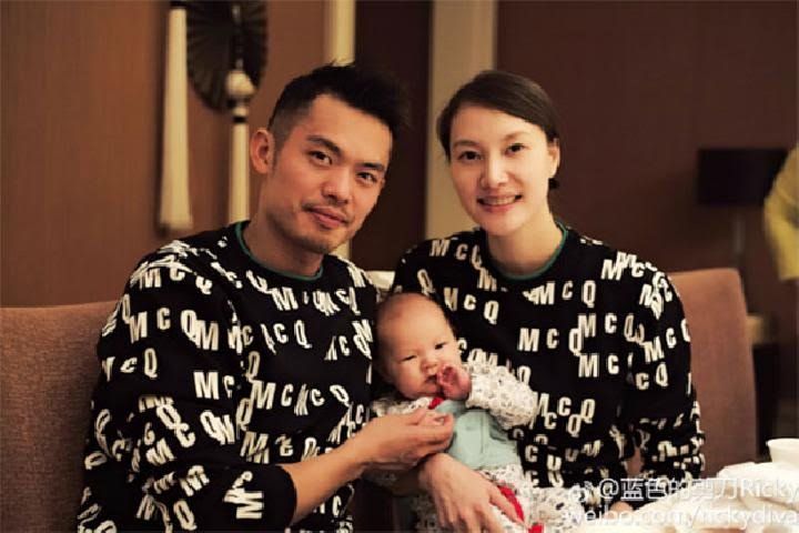 Potret keluarga Lin Dan