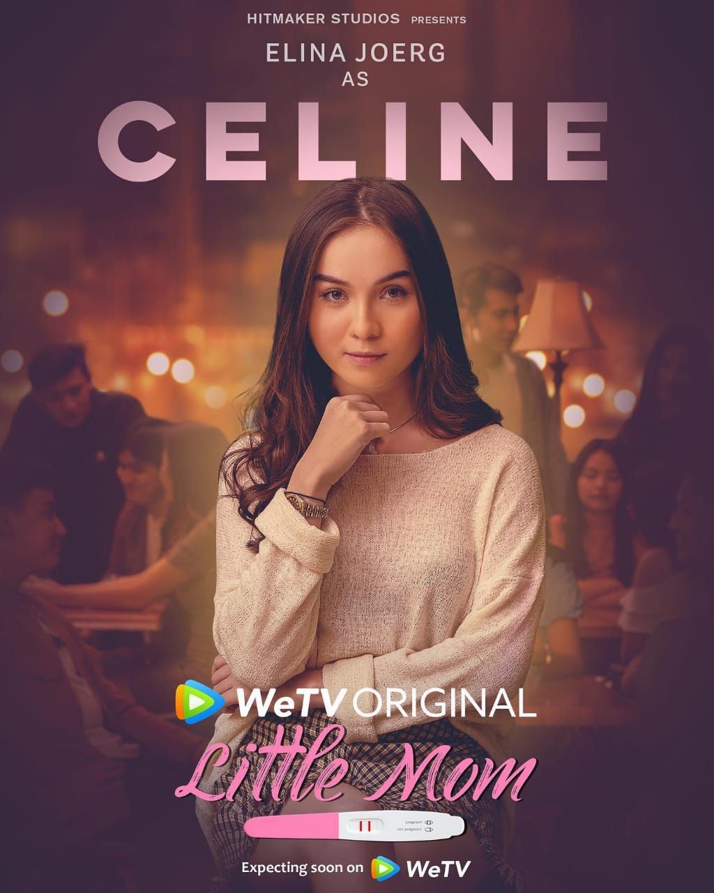 Biodata Elina Joerg Pemeran Celine Rival Terberat Naura dalam Film Series 'Little Mom'.