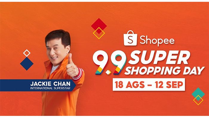 Jackie Chan menjadi bintang iklan Shopee.