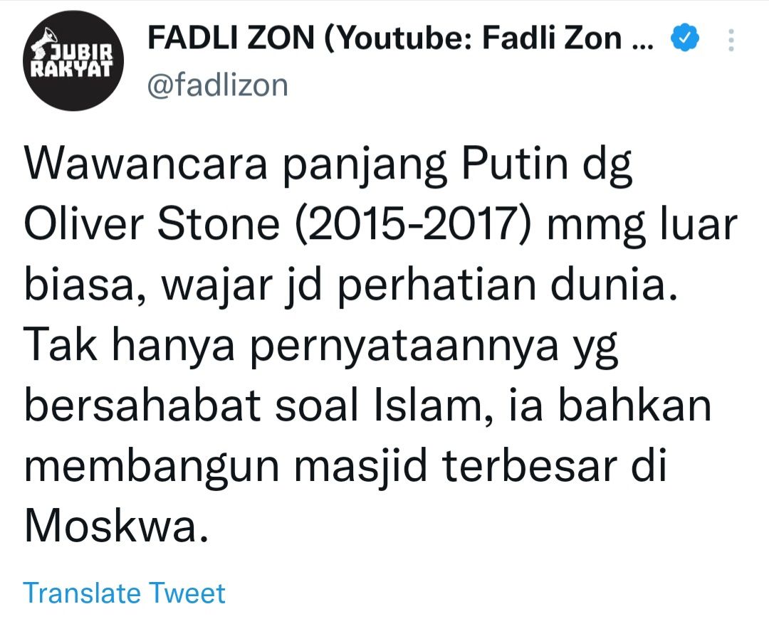 Cuitan Anggota DPR RI Fraksi Gerindra, Fadli Zon.