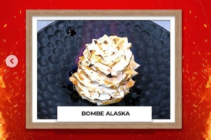 Bombe Alaska kue buatan Nadya peserta MasterChef Indonesia Season 8, Instagram/@masterchefina