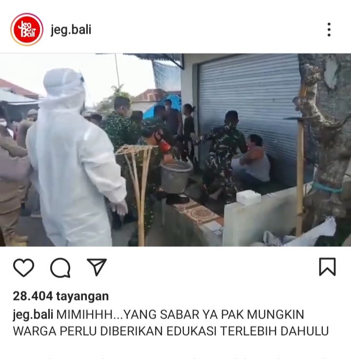 Oknum tentara membantai warga yang tidak mau di swab di Buleleng, Bali
