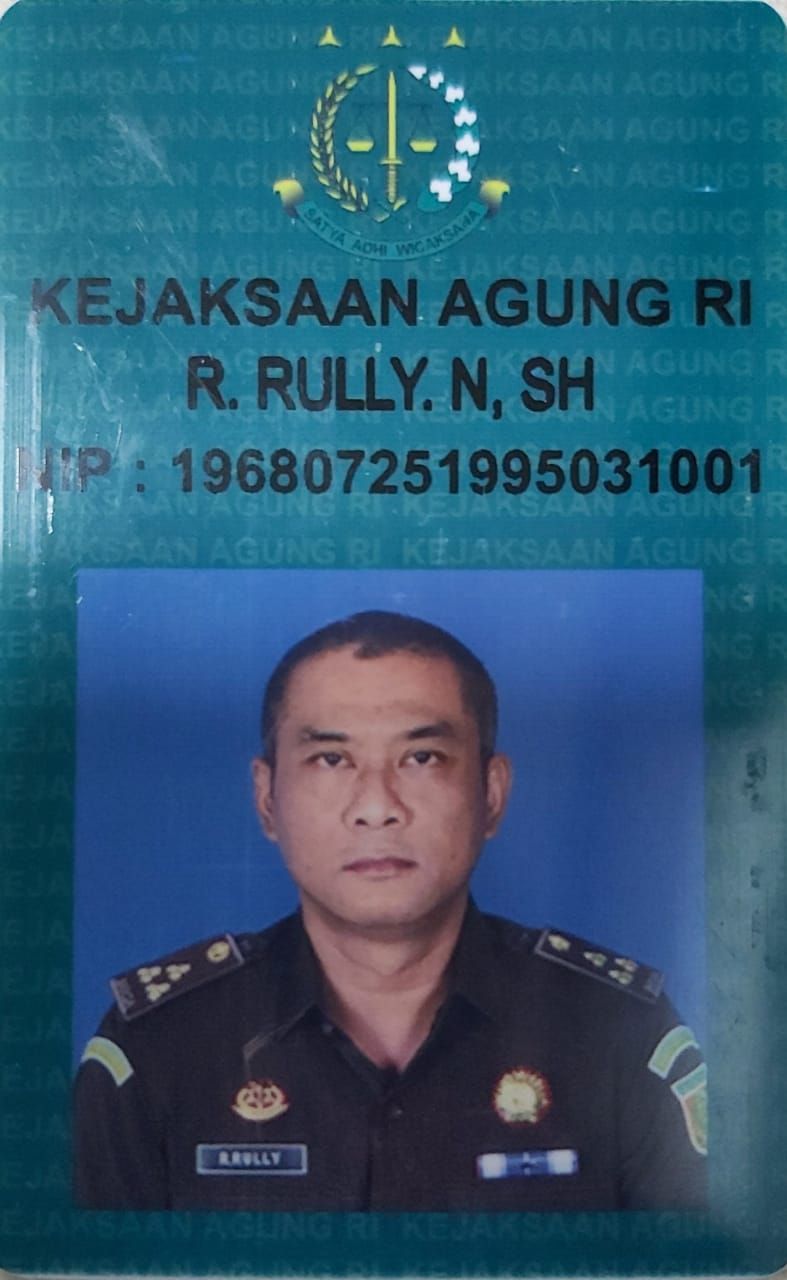 Kartu pegawai Kejaksaan Palsu yang dimiliki oknum Jaksa R. Rully Nuryawan