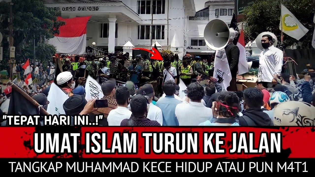 tangkap layar/ Umat Islam Dikabarkan Turun ke Jalan Tangkap Muhammad Kece Hidup atau Mati, Ini Faktanya