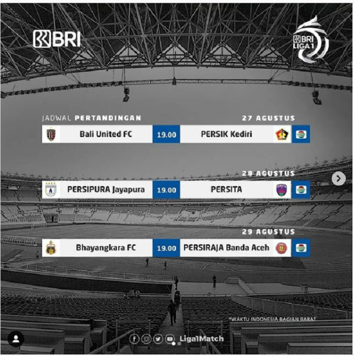 Kapan Liga 1 Dimulai Lagi 2021 Simak Jadwal Terbaru Liga1 Bri Bali United Fc Vs Persik Kediri Tayang Besuk Portal Kudus