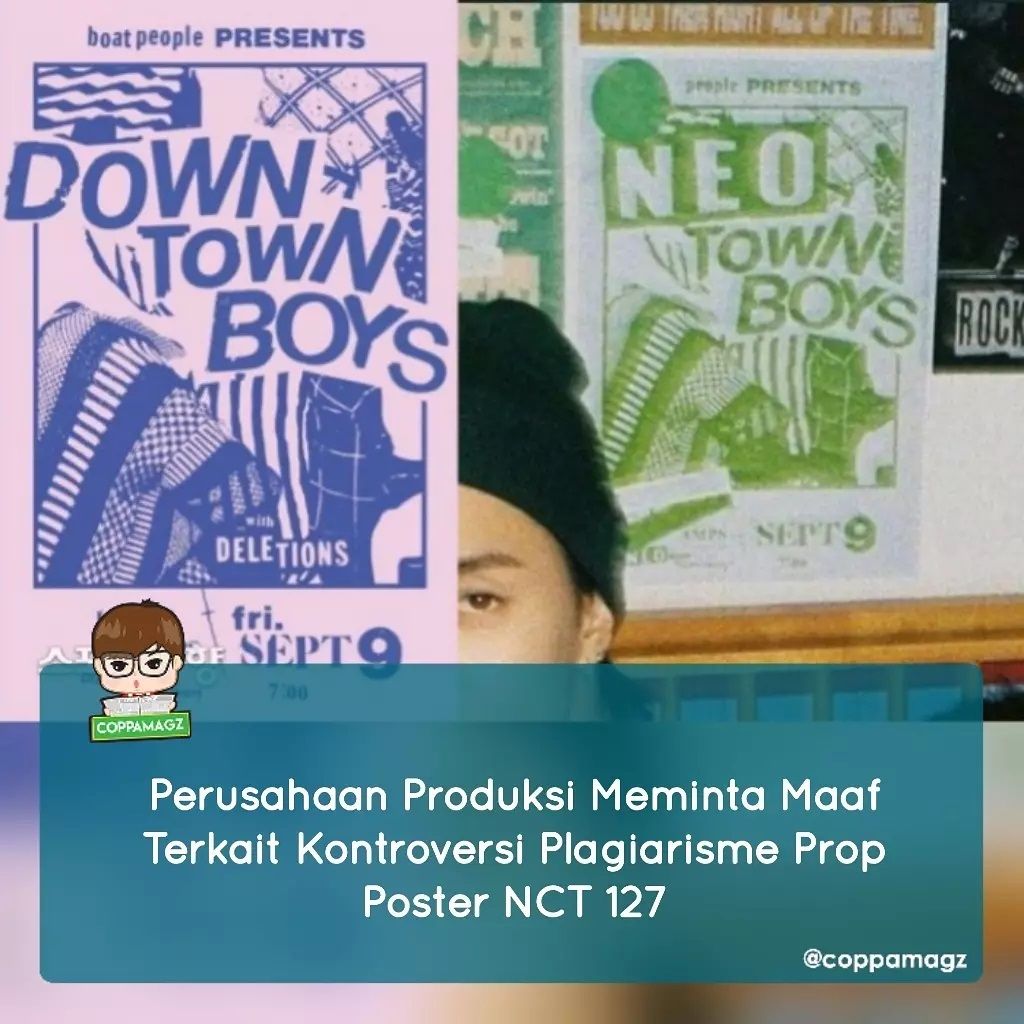 Downtown Boys memperdebatkan banyaknya kesamaan antara poster miliknya dengan poster prop NCT 127.
