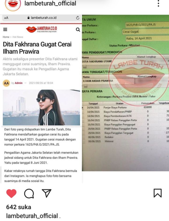 Profil dan Biodata Dita Fakhrana, Presenter Muda yang Gugat Cerai Suami, Ilham Prawira