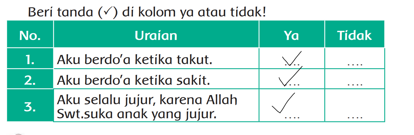 Pelajaran agama islam kelas 2 sd halaman 6