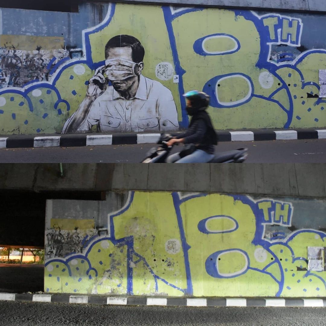 Mural Mirip Presiden Jokowi Muncul Di Dago Kota Bandung Netizen Makin Dilarang Makin Banyak Jurnal Soreang Halaman 2