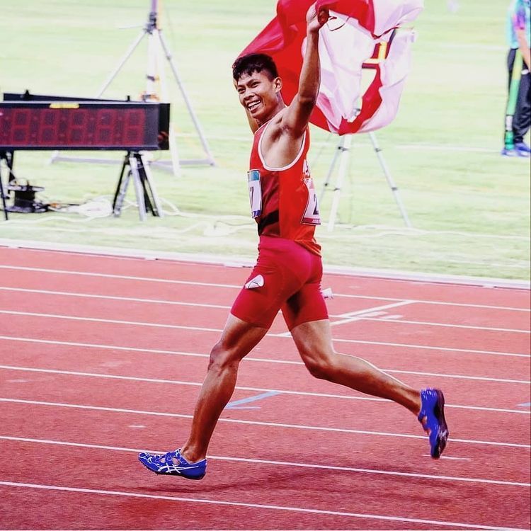 Sapto Yogo Purnomo, atlet cabor atletik lari 100 meter pada Paralimpiade Tokyo 2020.