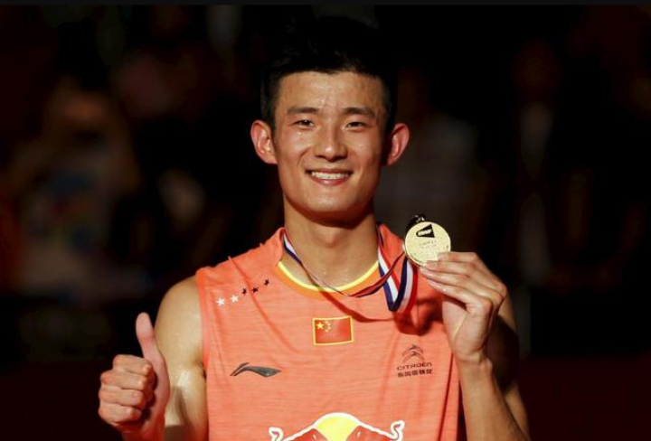 Potret Chen Long usai sabet medali emas Olimpiade Rio 2016