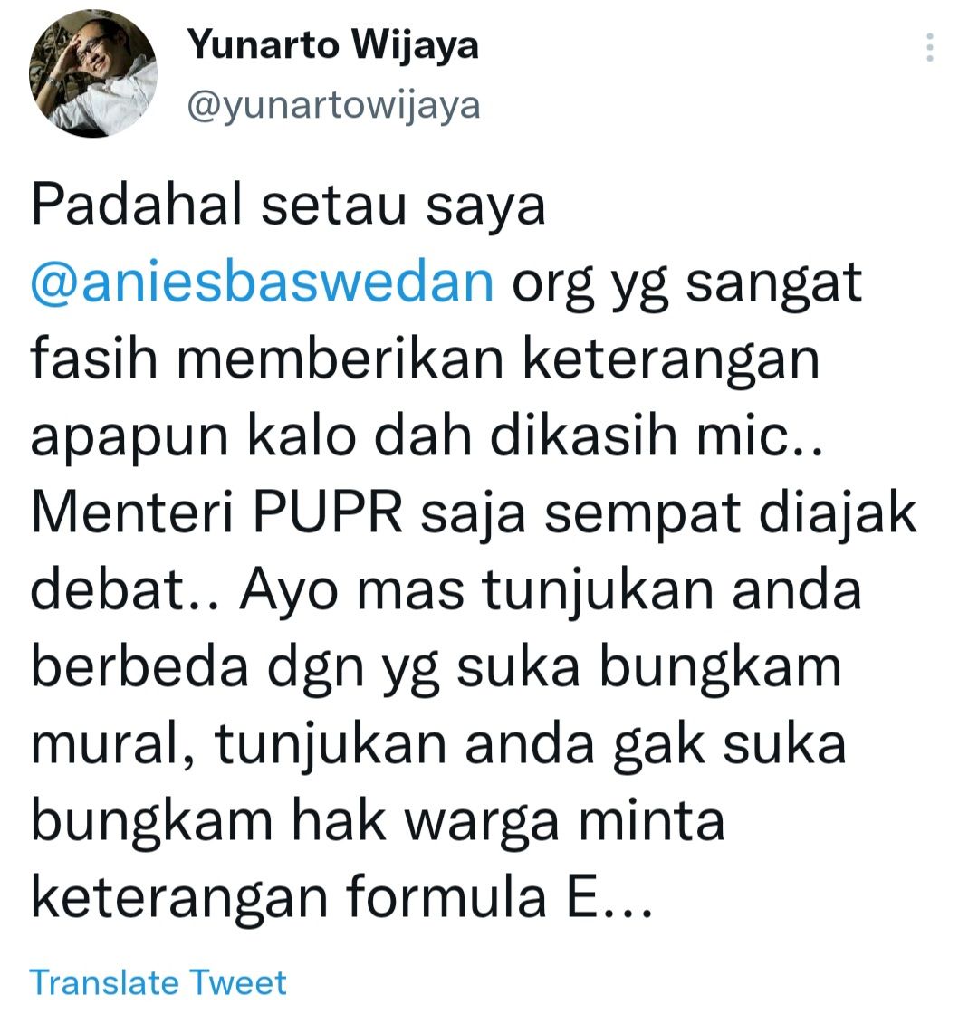 Cuitan Yunarto Wijaya.