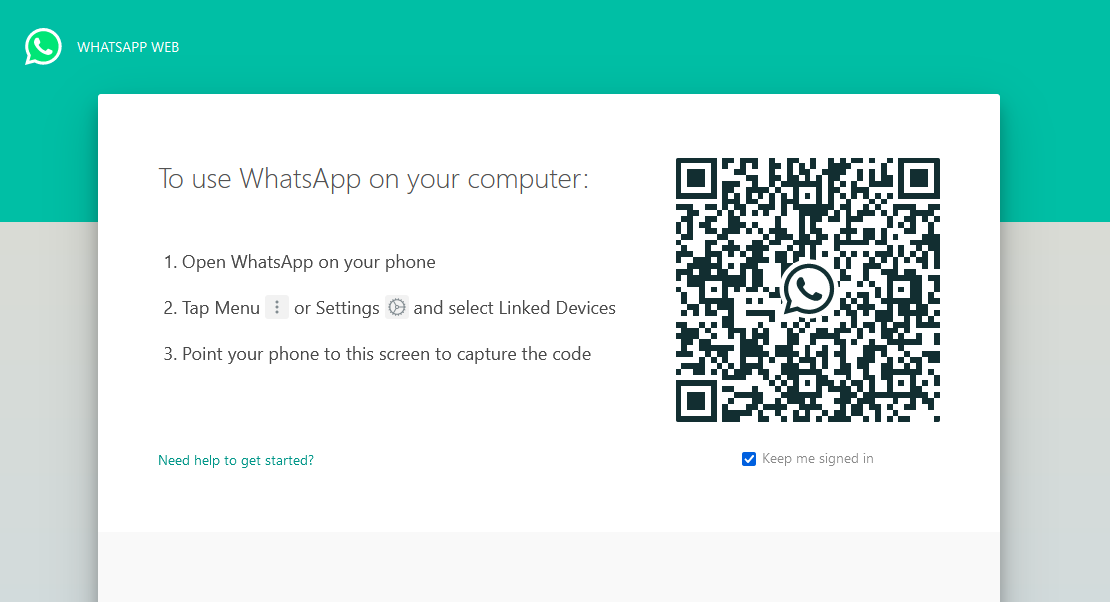 Whatsapp web login