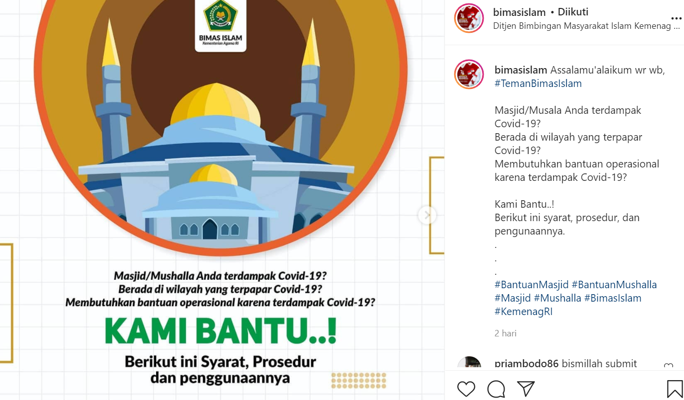 Login simas.kemenag.go.idpage Bantuan Rp20 Juta Untuk Takmir Masjid Atau Musala Terdampak Covid-19 - Berita Subang