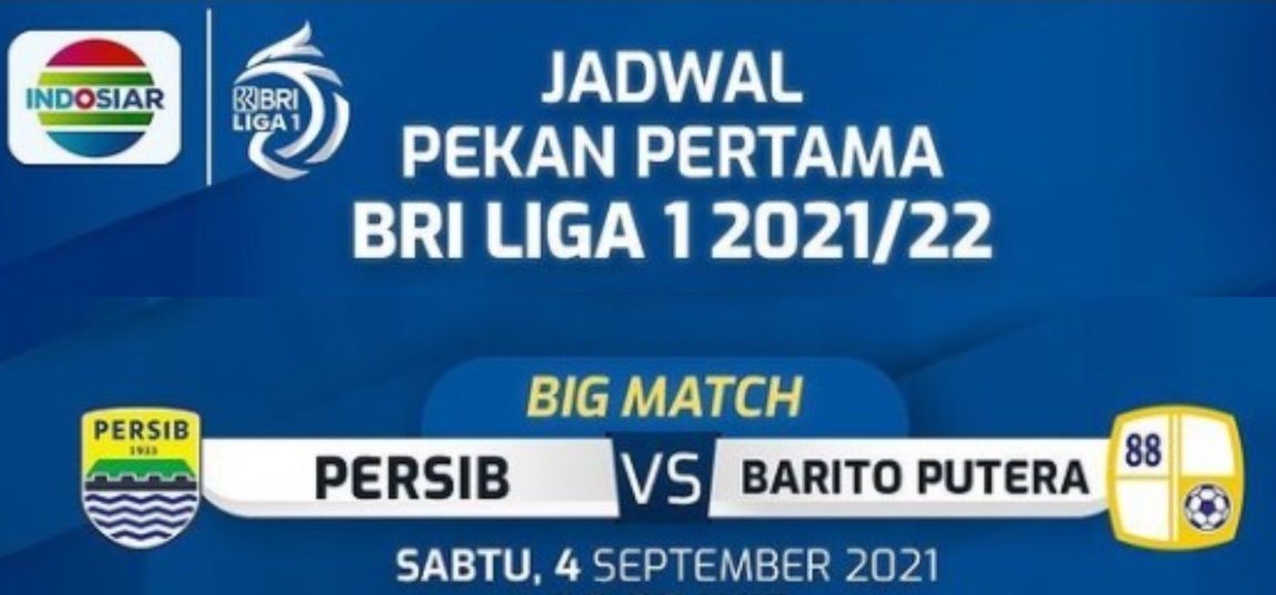 Siaran Langsung Liga 1 Persib vs Barito Putera di Indosiar Pukul 20.30 WIB,  Nonton Online via Link Live Stream - Berita Subang