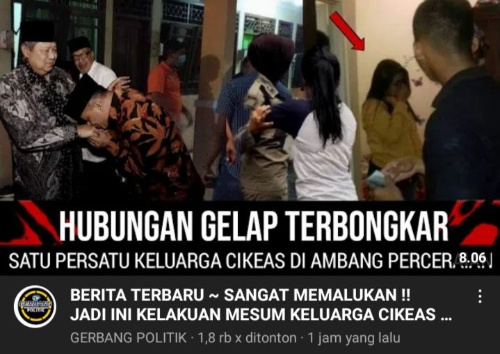 Thumbnail unggahan klaim hoax/youtube/Gerbang Istana