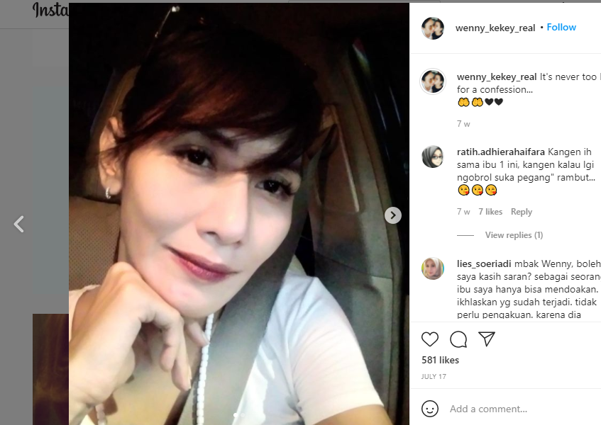 Profil Dan Biodata Wenny Ariani Mantan Pacar Rezky Aditya Umur Agama