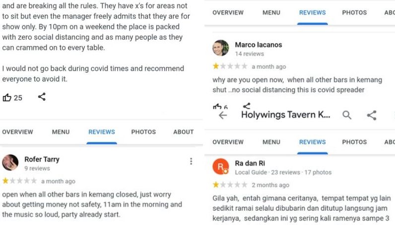 Google Reviews Holywings Kemang