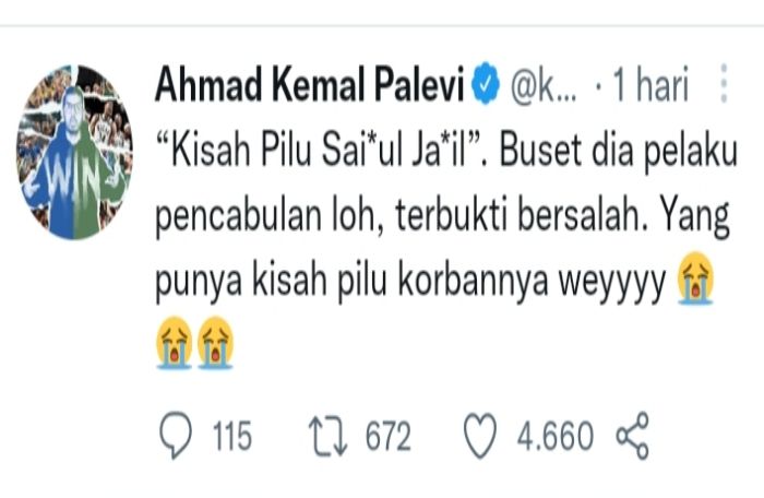 Komentar Ahmad Kemal Palevi