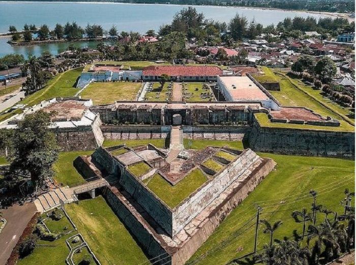 Benteng Marlborough, salah satu destinasi wisata di Bengkulu.
