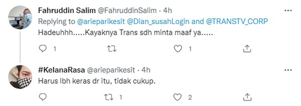 Arie Parikesit Jawab Pertanyaan Netizen atas Permohonan Maaf Trans TV