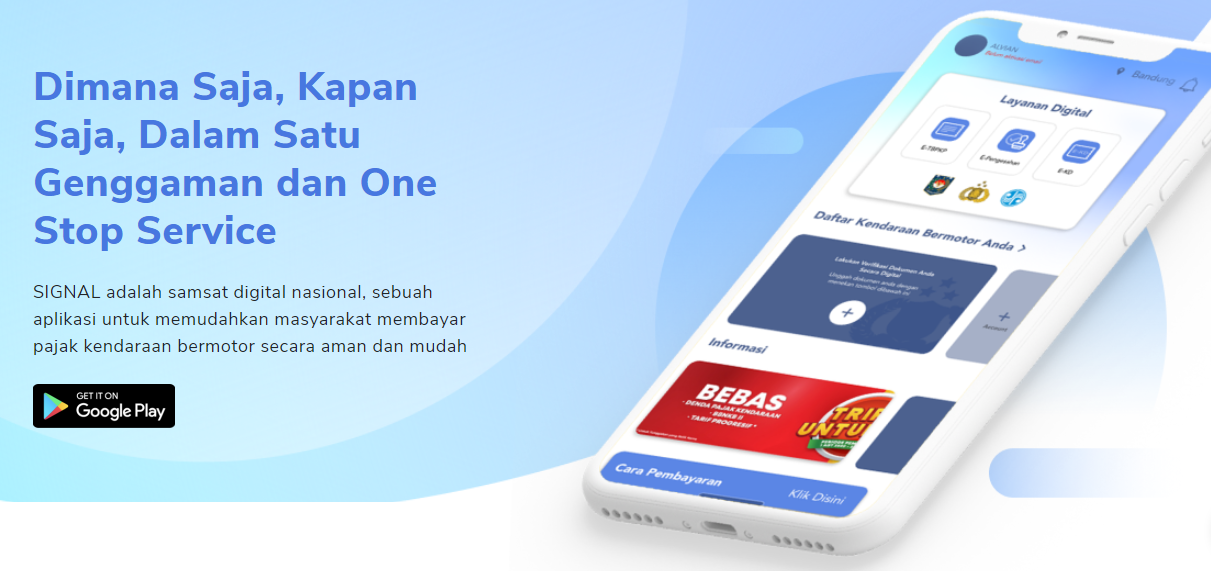 Cara Bayar Pajak Motor Dan Mobil Online Pakai Aplikasi SIGNAL, Download ...