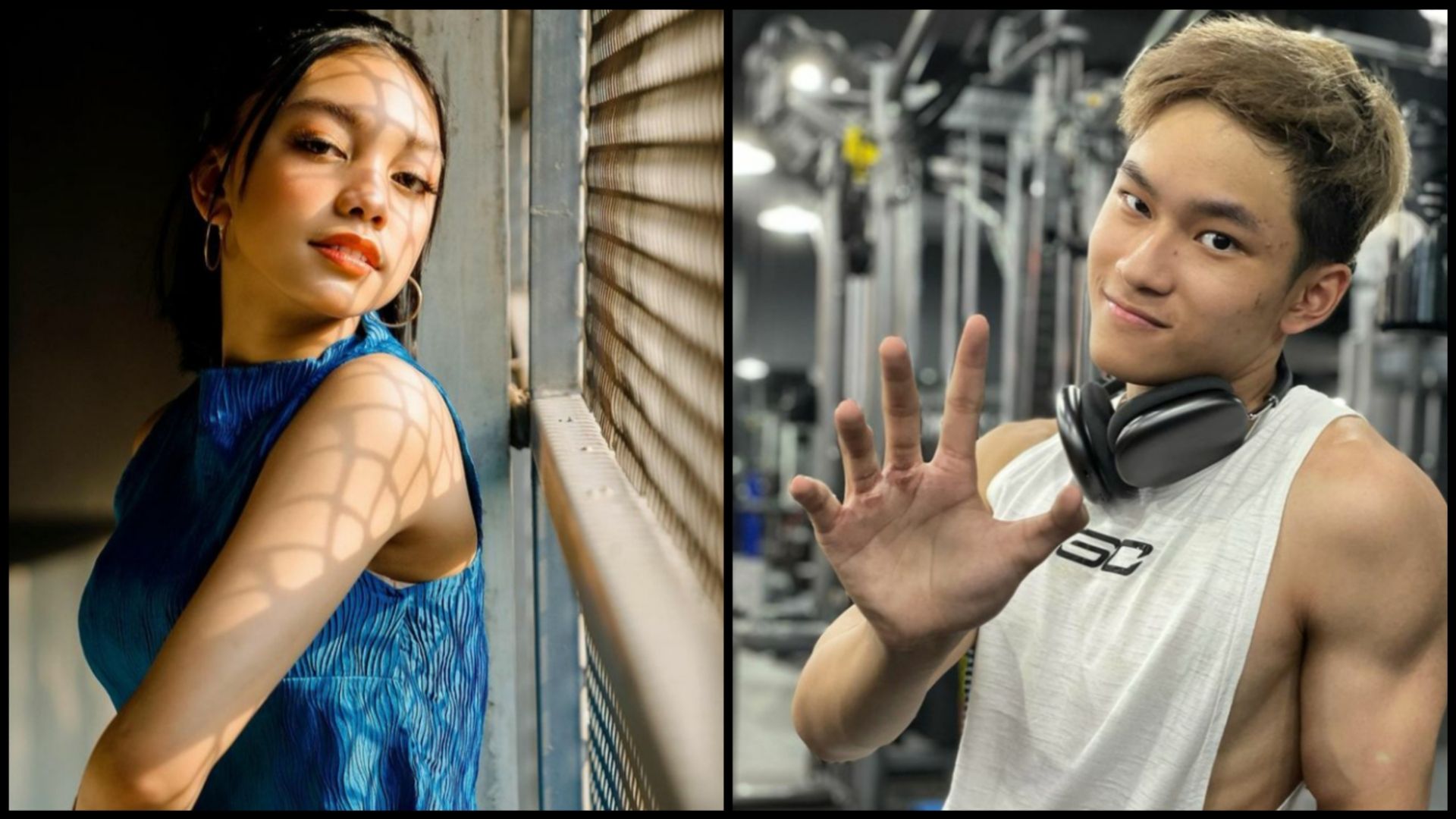 Kolase foto Naura Ayu dan Azka Cobuzier