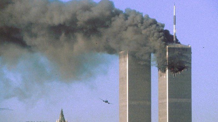 Tragedi 11 September 2001 di Gedung WTC, New York, Amerika Serikat