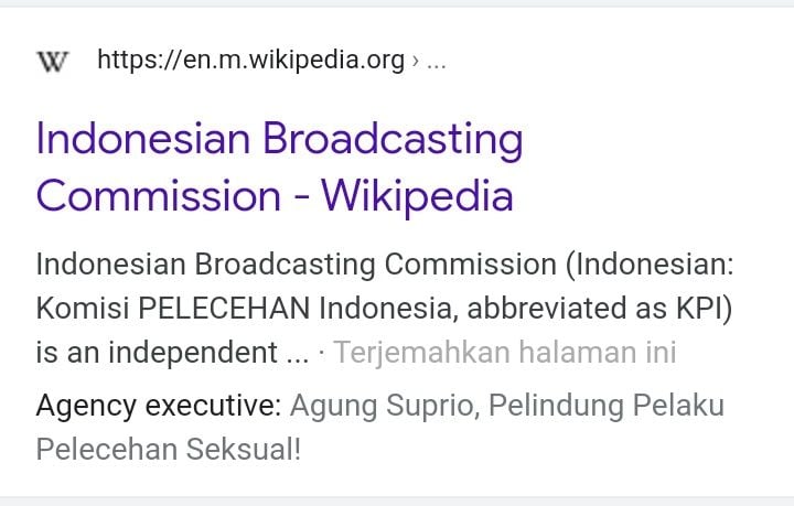 Deskripsi Kpi Di Wikipedia Diplesetkan Hingga Viral Di Media Sosial Trenggalekpedia