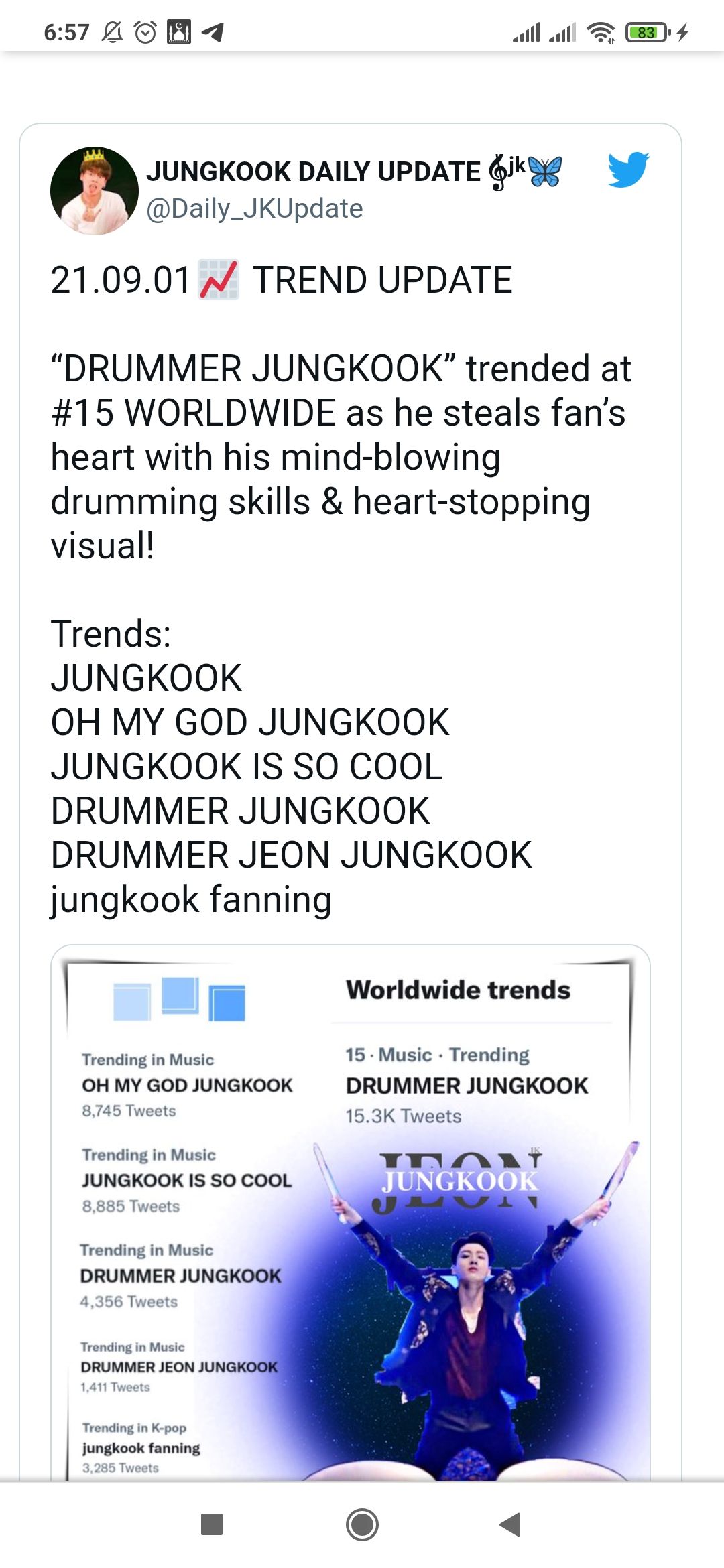 Jungkook BTS viral lagi di Twitter