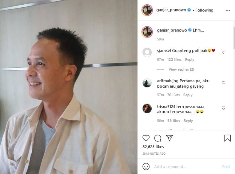 Rambut Ganjar Pranowo Berubah Jadi Hitam Netizen Mirip Baim Wong