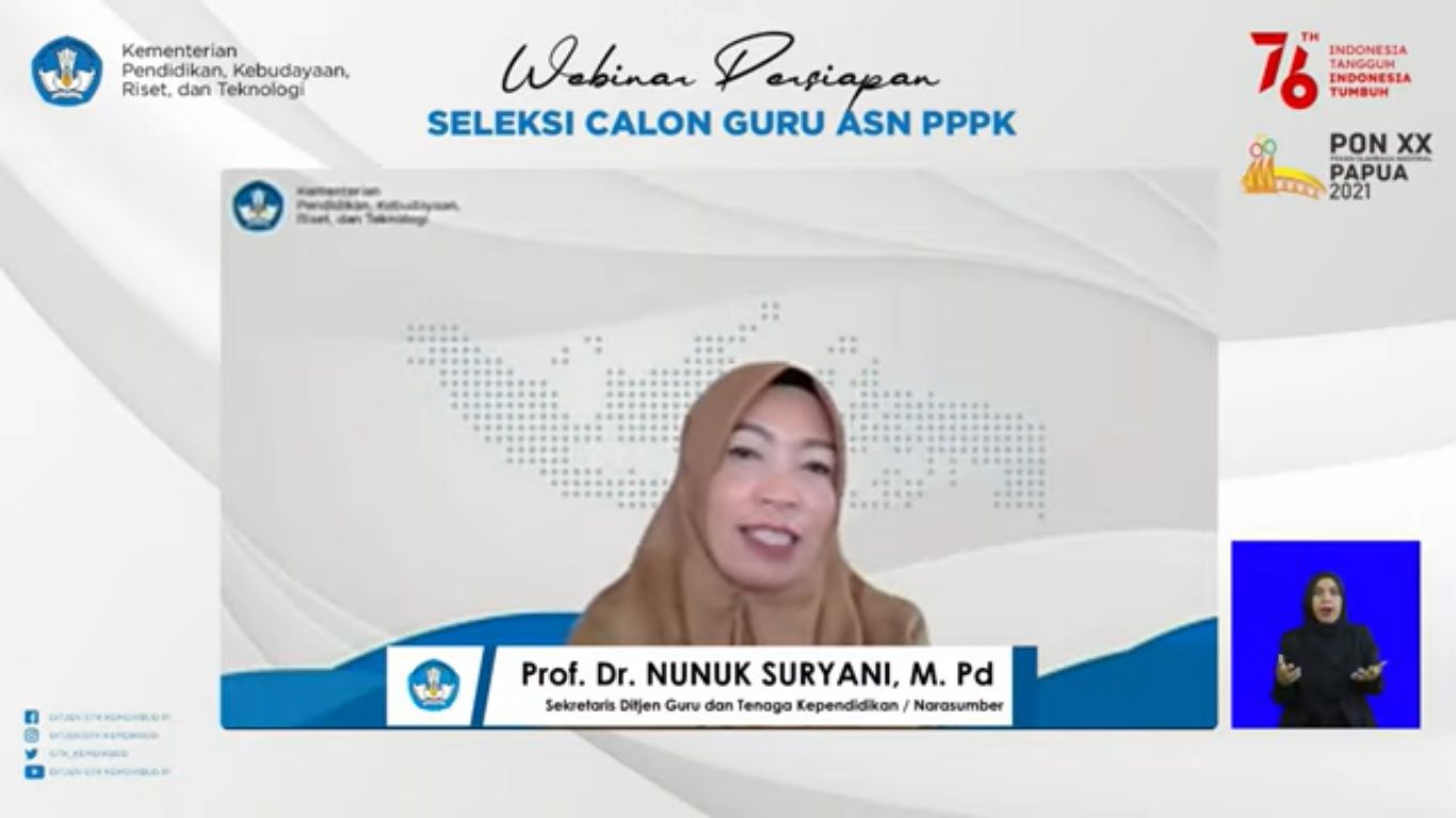 Plt Dirjen GTK Kemdikbud Nunuk Suryani