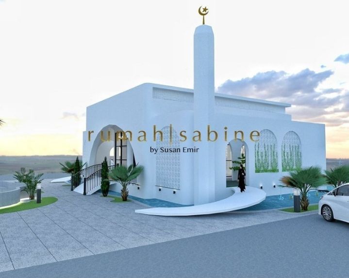 Ini Dia Desain Masjid Mega Bintang Ivan Gunawan di Garut, Minimalis dan Serba Putih