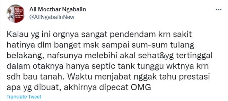 Cuitan Ali Ngabalin.