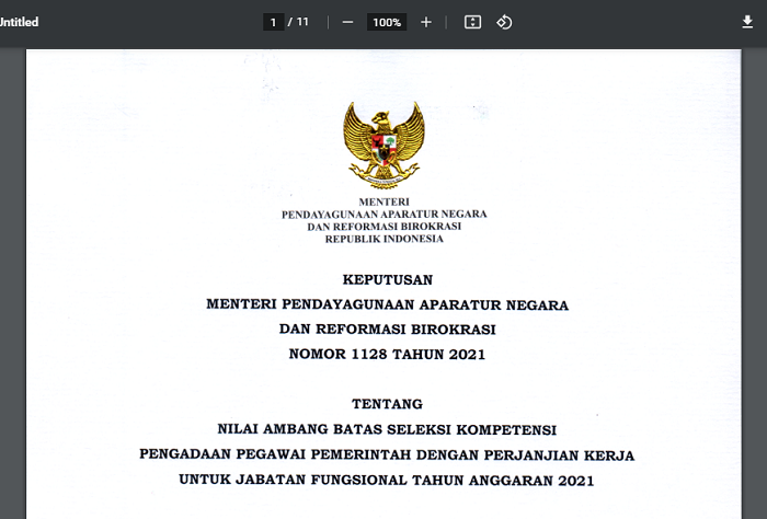 Passing grade