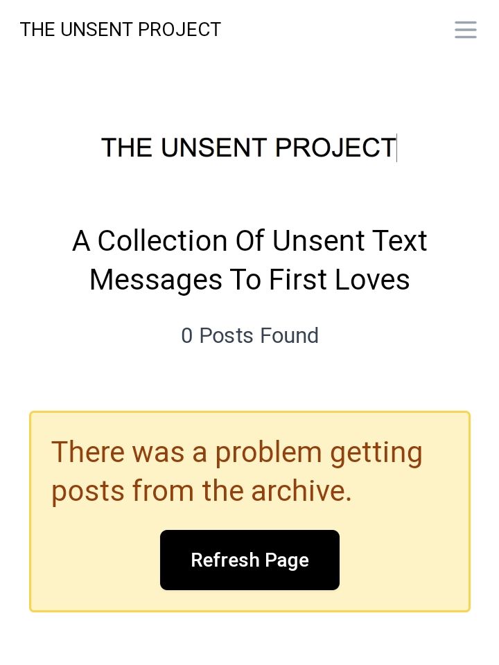 Cara Mengatasi The Unsent Project Error There Was A Problem Getting Posts F...