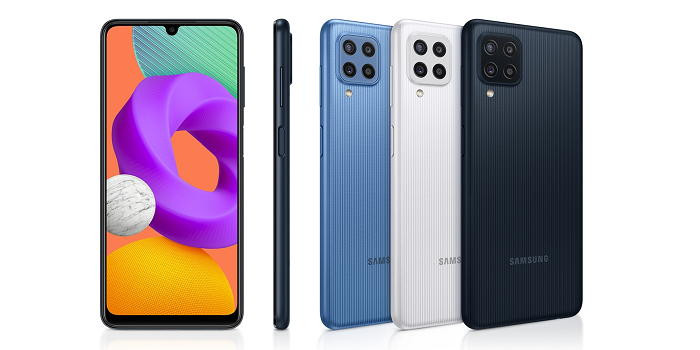Pilihan warna smartphone Samsung Galaxy M22.