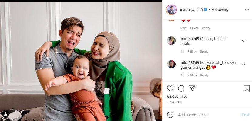 Baru-baru ini, Irwansyah dan sang istri yaitu Zaskia Sungkar mengunggah foto kebersamaannya bersama anak.