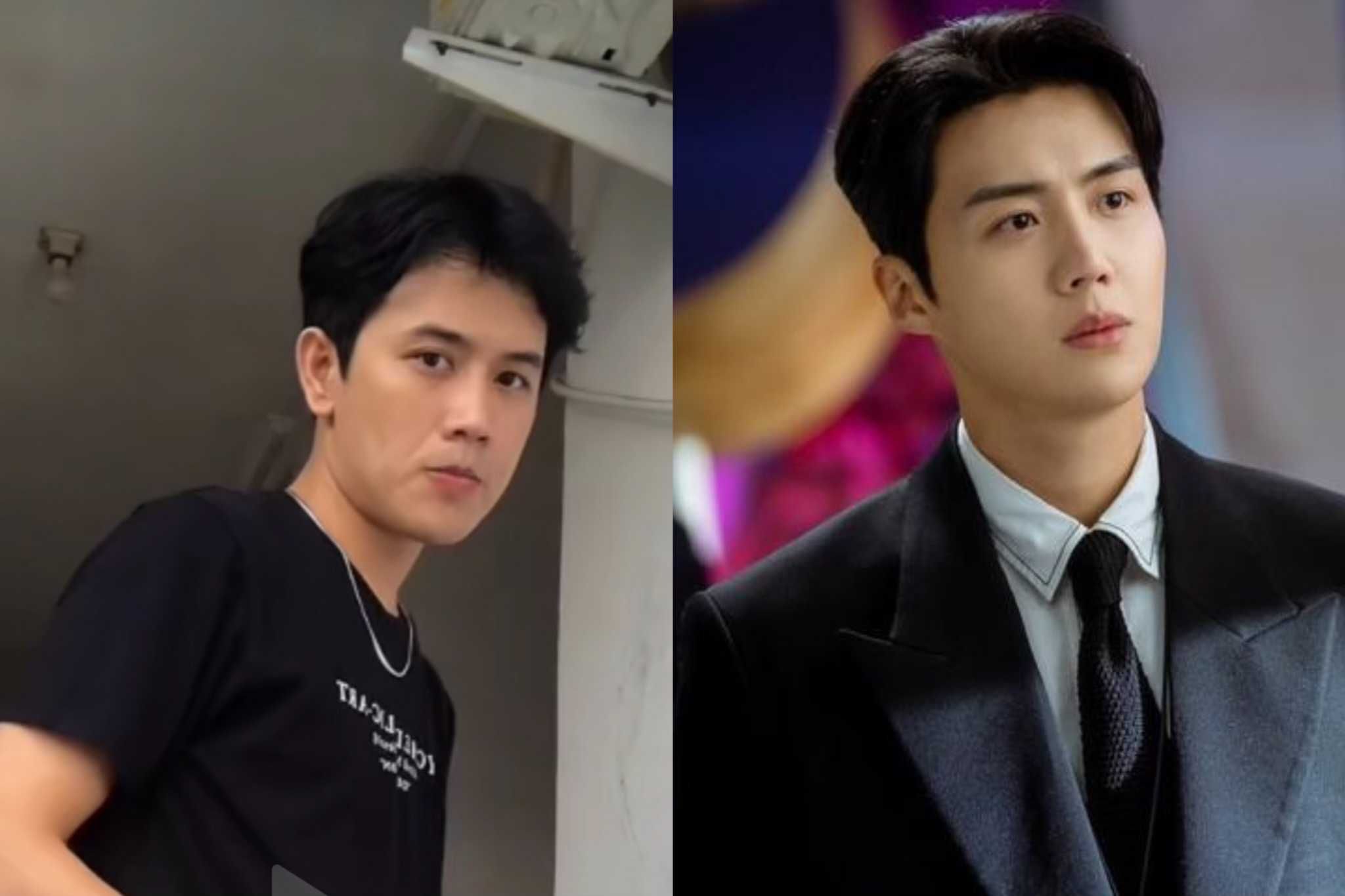 Pria Asal Indonesia bernama Adi Alhasni (Kiri) mirip aktor Korea Selatan Kim Seon Ho( Kanan)