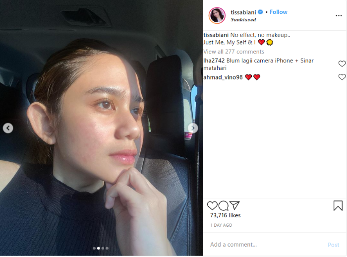 Cantiknya Tissa Biani Berani Pamer Foto Tanpa Makeup, Sukse Buat Netizen Insecure